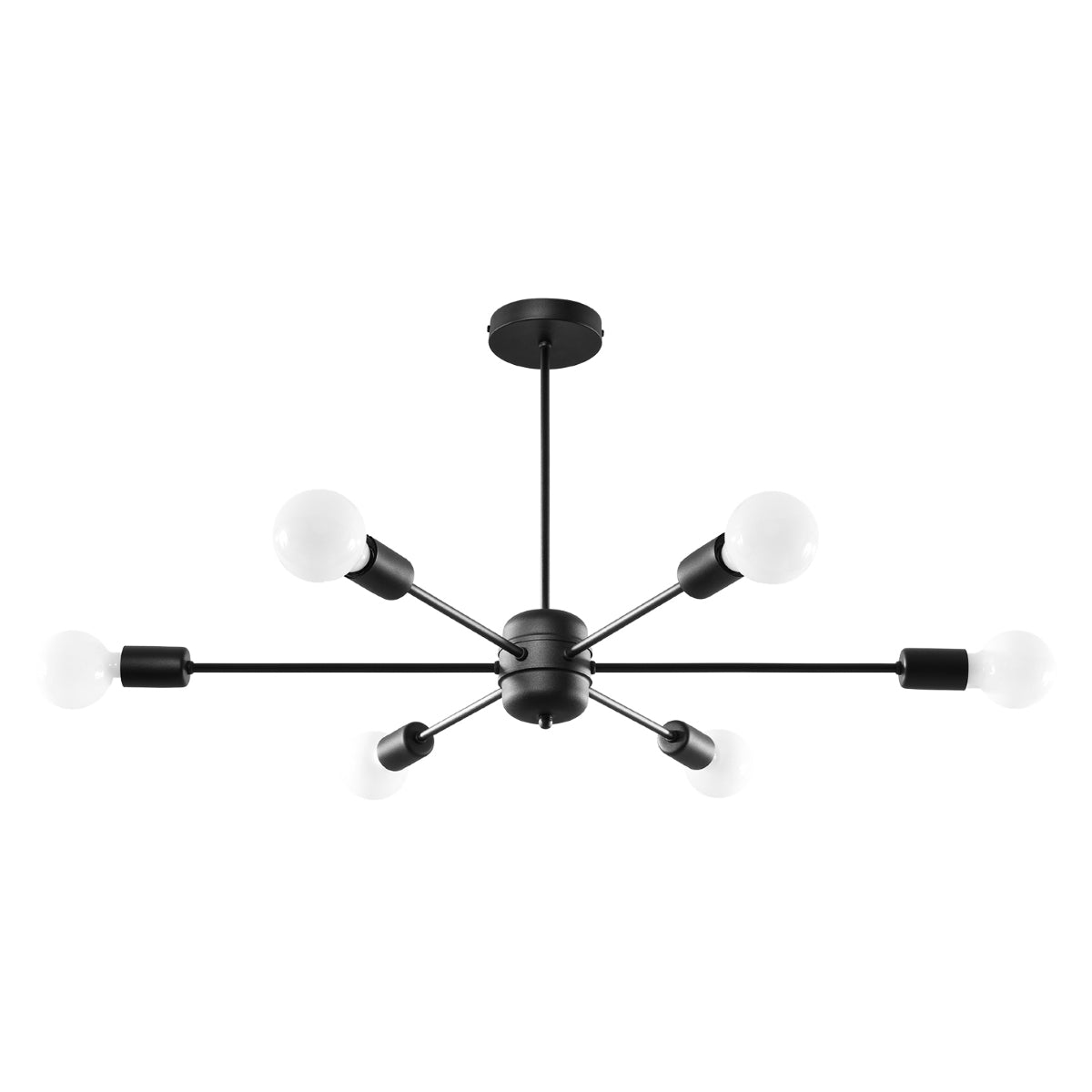 cortex-london-ludlow-black-steel-chandelier-e27