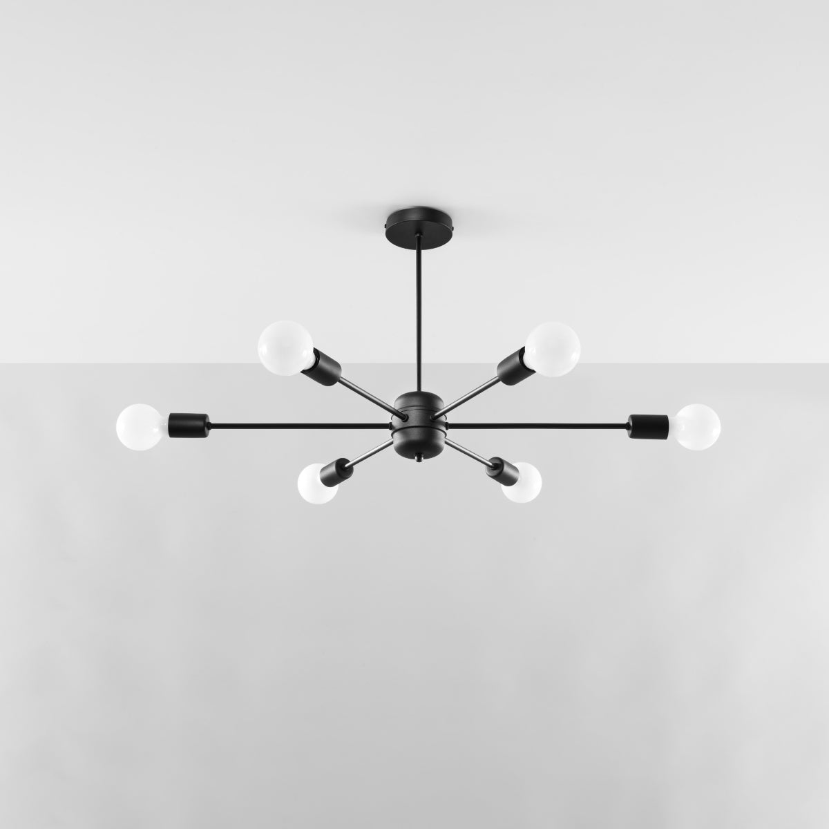 cortex-london-ludlow-black-steel-chandelier-e27