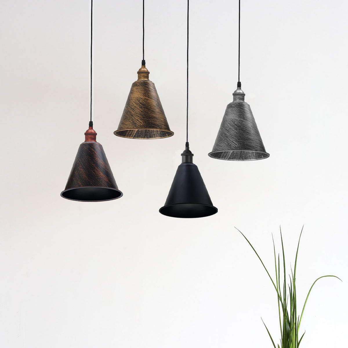 cortex-london-york-vintage-retro-brushed-silver-metal-cone-lampshade-3-pack-18cm