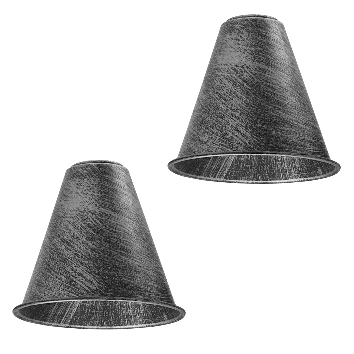 cortex-london-york-brushed-silver-vintage-metal-cone-lamp-shades-2-pack-18cm