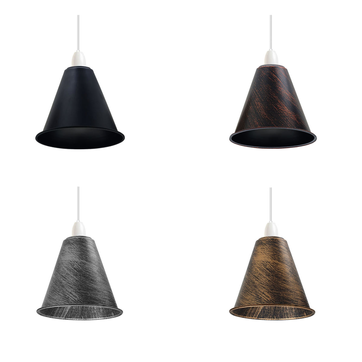 cortex-london-york-brushed-silver-vintage-metal-cone-lamp-shades-2-pack-18cm
