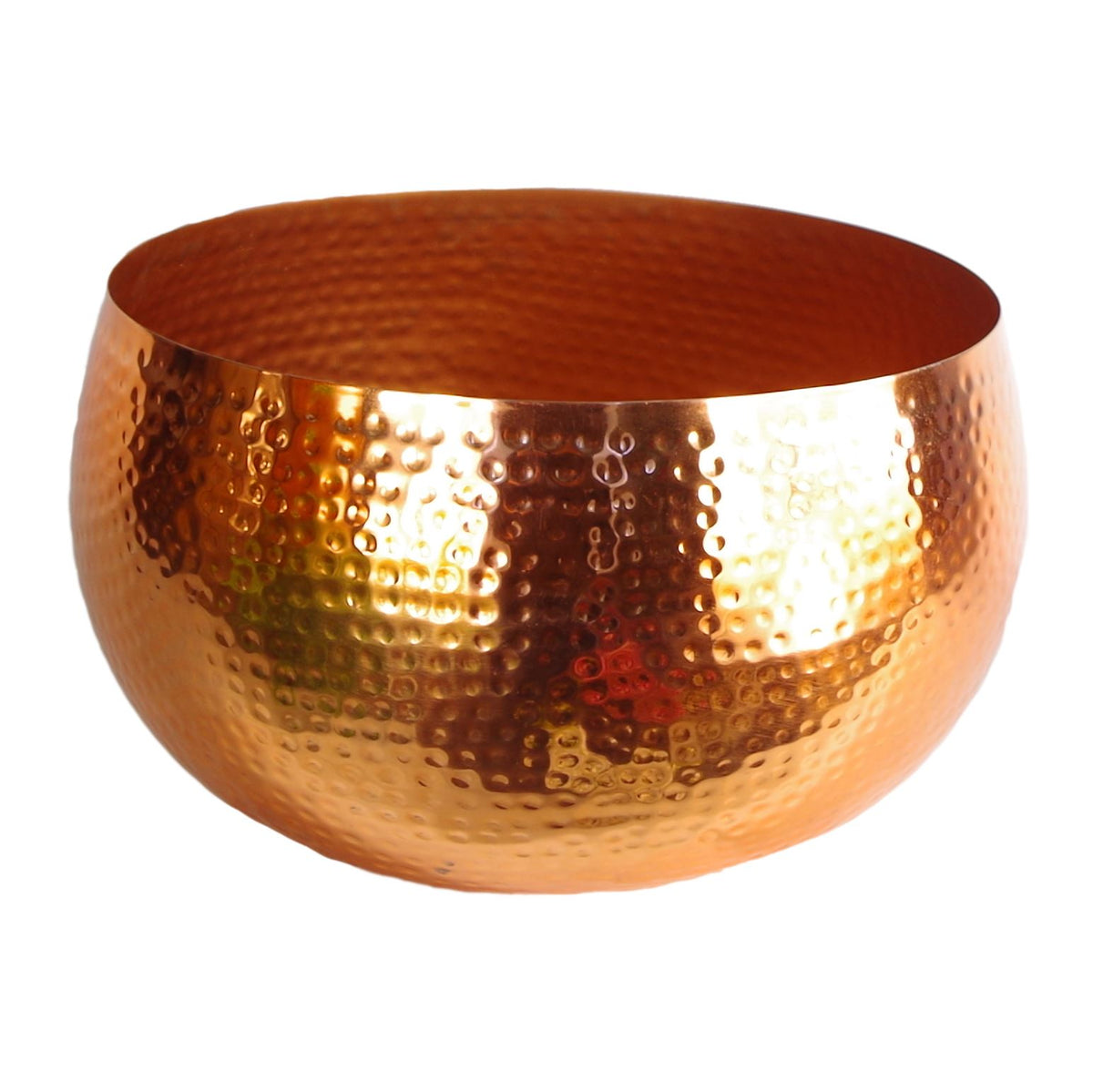 cortex-london-windsor-large-hammered-metal-planter-bowl-straight-edge-copper-colour-32-x-20cm