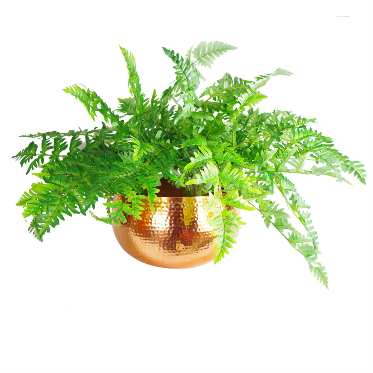 cortex-london-windsor-large-hammered-metal-planter-bowl-straight-edge-copper-colour-32-x-20cm