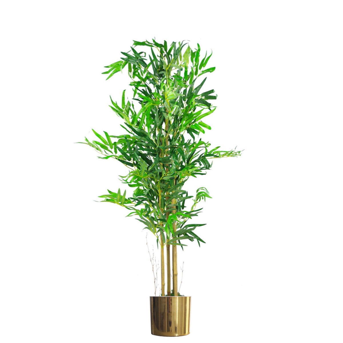 cortex-london-kensington-120cm-natural-look-artificial-bamboo-tree-gold-metal-planter