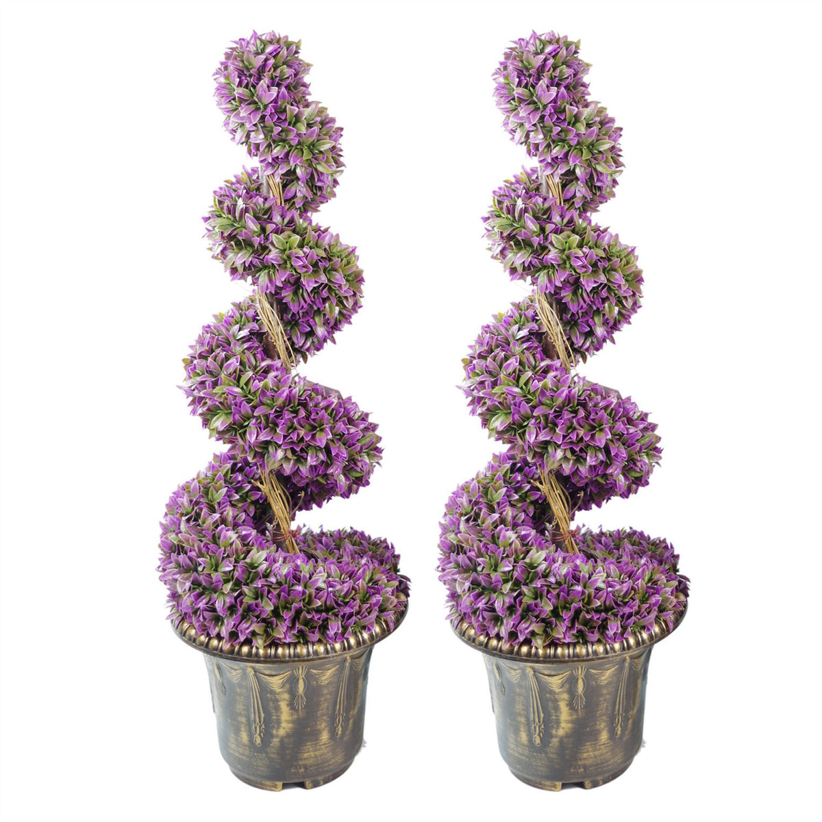 cortex-london-windsor-90cm-purple-large-leaf-spiral-topiary-trees-pair-decorative-plastic-planters