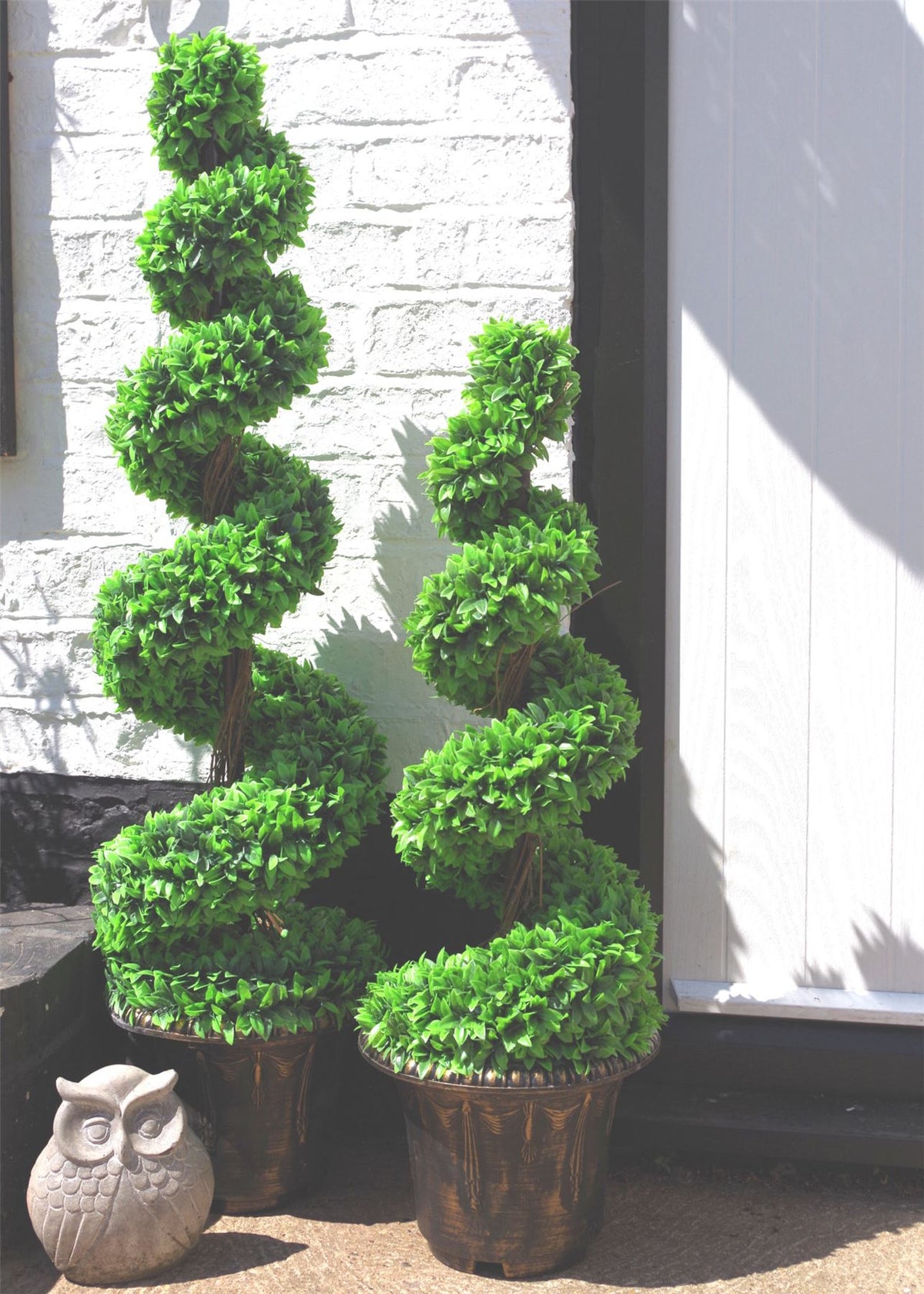cortex-london-windsor-120cm-green-large-leaf-artificial-spiral-tree-decorative-plastic-planter
