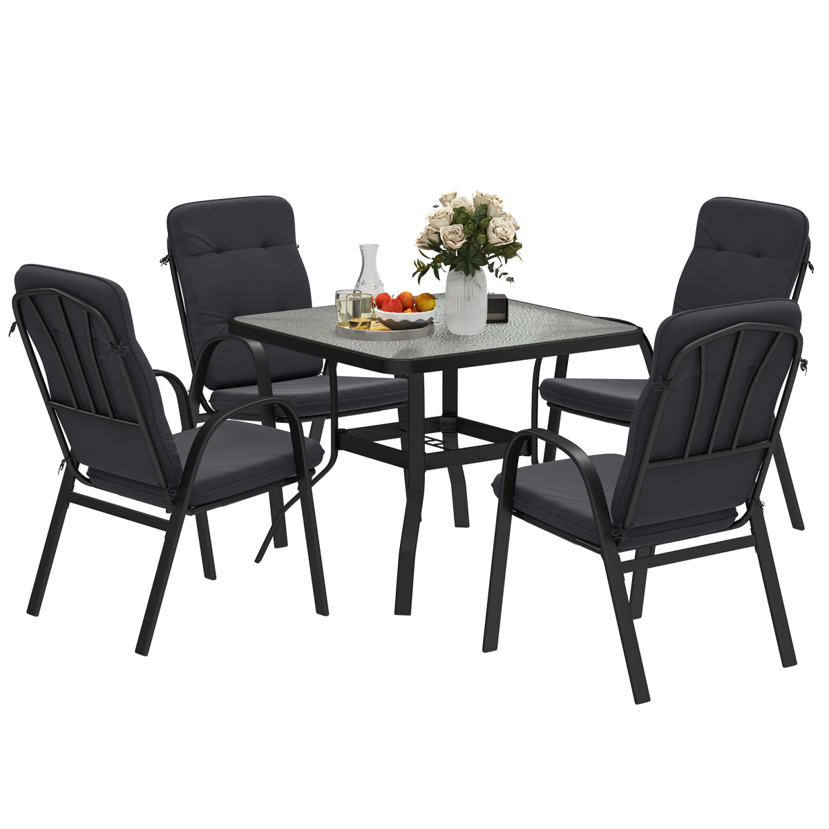 cortex-london-windsor-five-piece-garden-dining-set-glass-table-texteline-seats