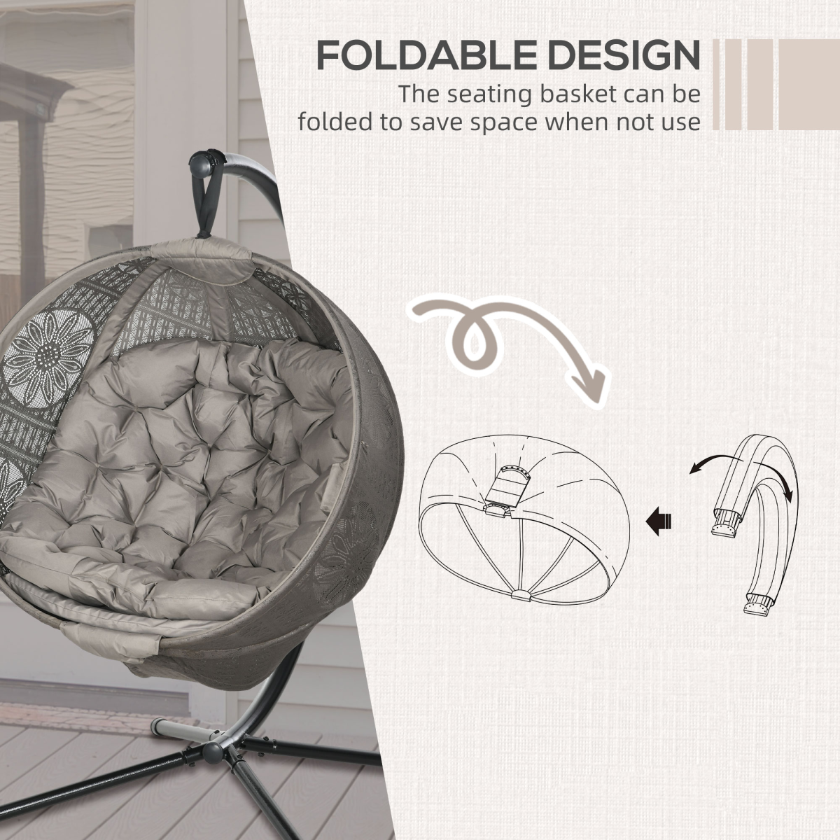 cortex-london-windsor-sand-hanging-swing-chair-metal-stand-side-pocket