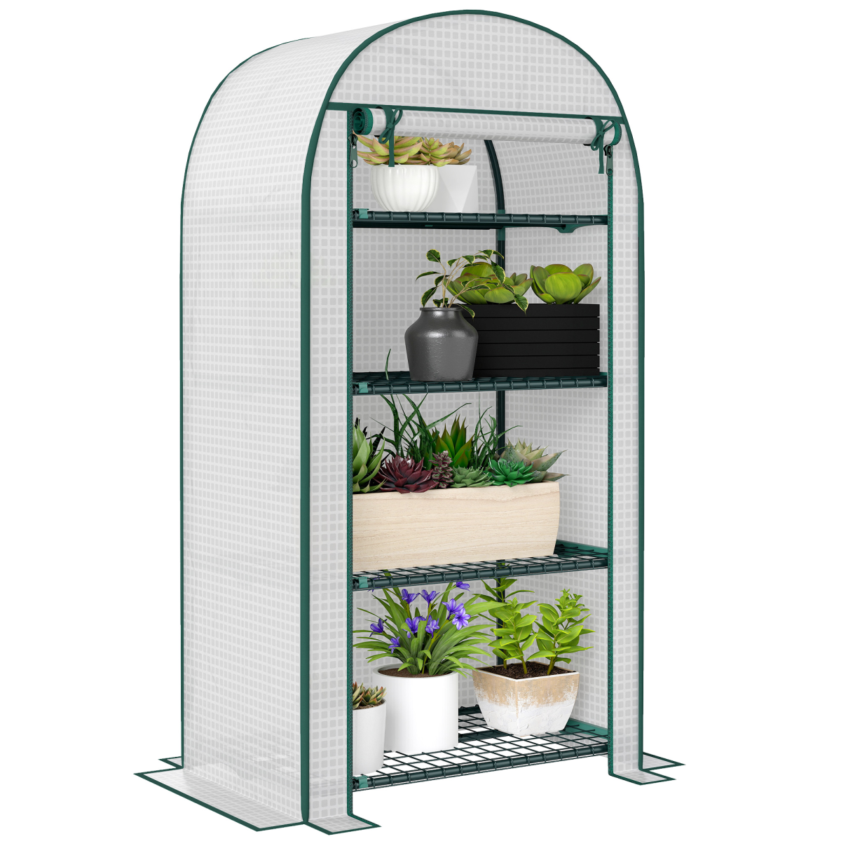 cortex-london-windsor-80-49-160cm-mini-greenhouse-white-metal-shelves