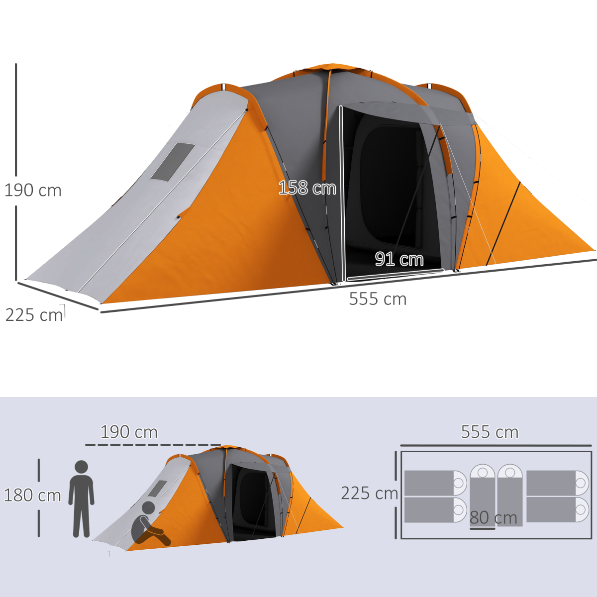 cortex-london-windsor-6-man-camping-tent-two-bedrooms-living-area-grey-blue