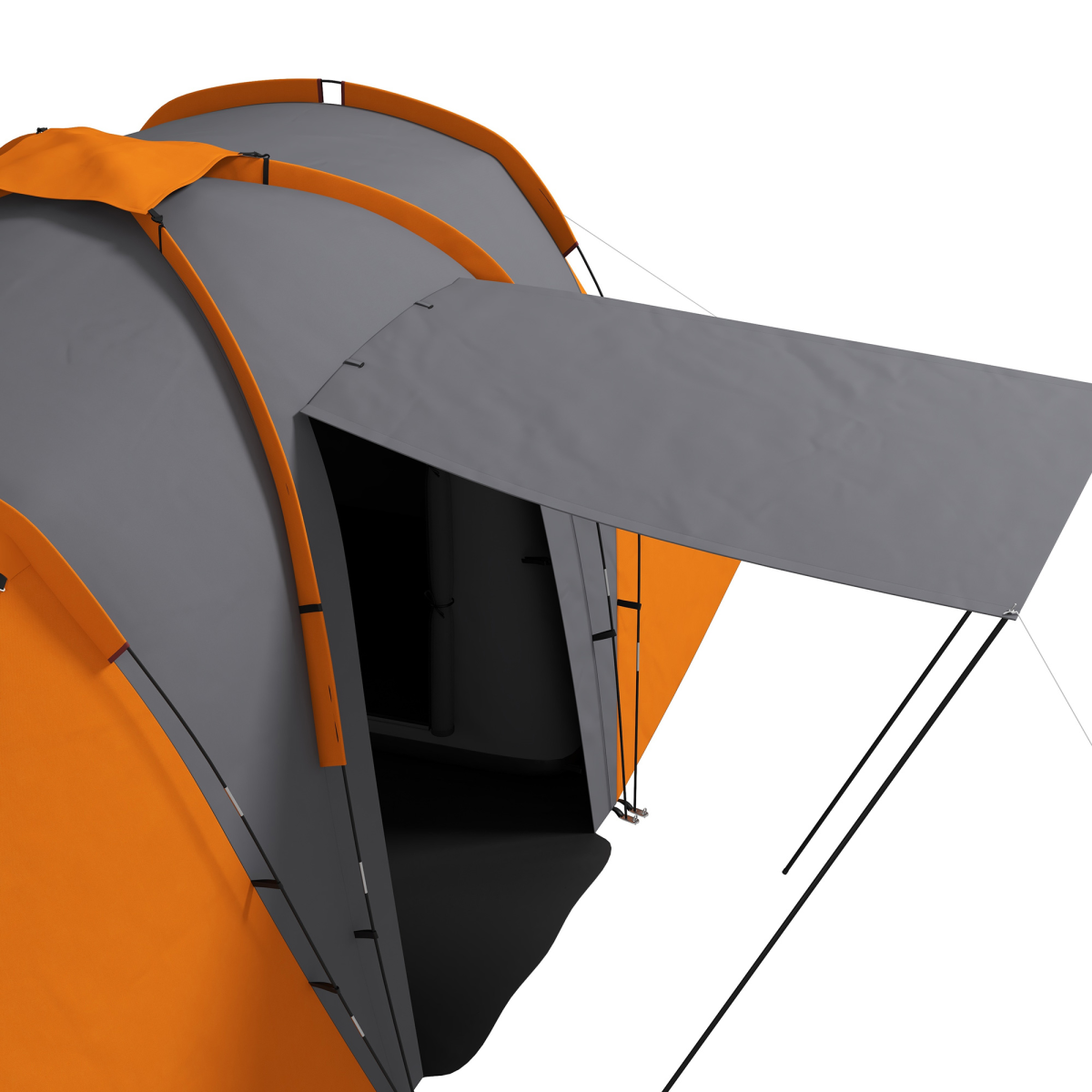 cortex-london-windsor-6-man-camping-tent-two-bedrooms-living-area-grey-blue