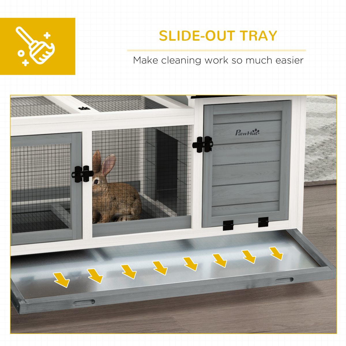 cortex-london-windsor-grey-wooden-rabbit-hutch-with-wheels
