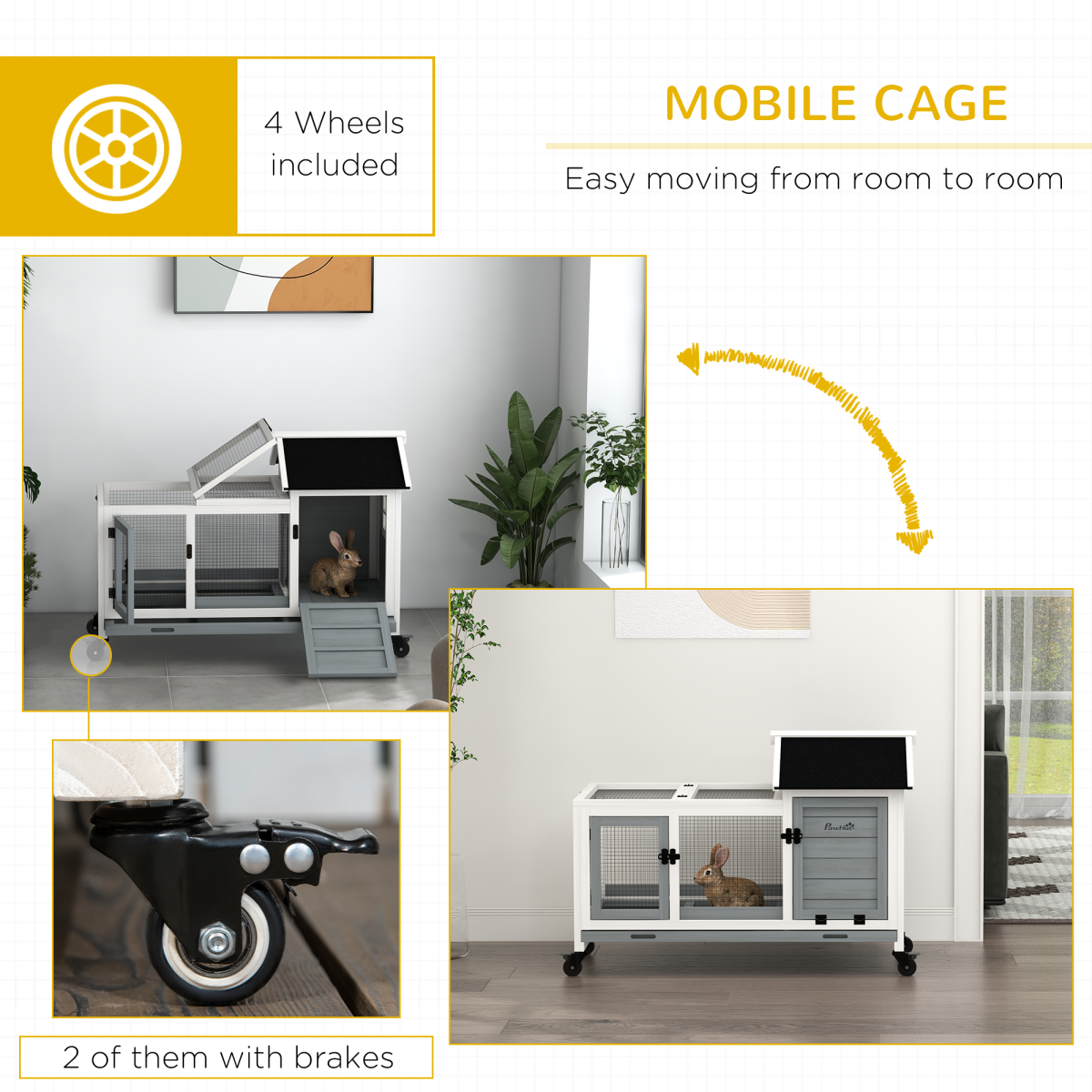 cortex-london-windsor-grey-wooden-rabbit-hutch-with-wheels
