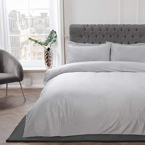 cortex-london-windsor-matt-velvet-silver-duvet-cover-set