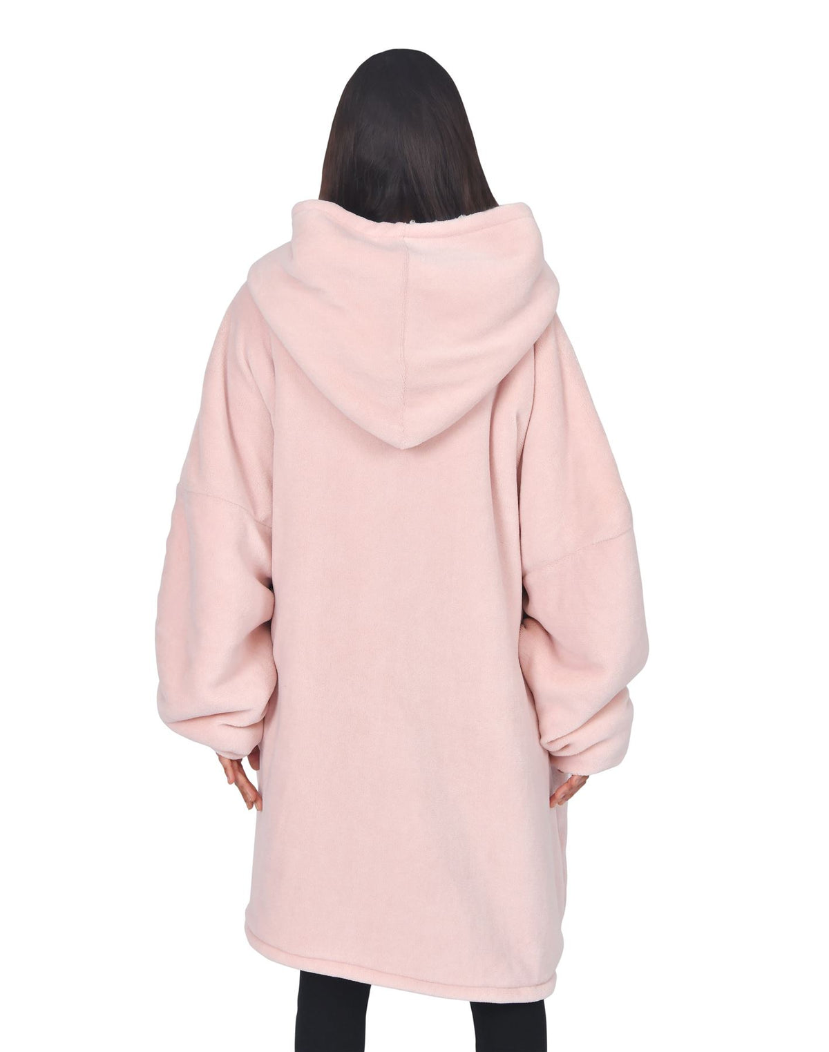 cortex-london-windsor-unisex-pink-coral-fleece-sherpa-blanket-hoodie