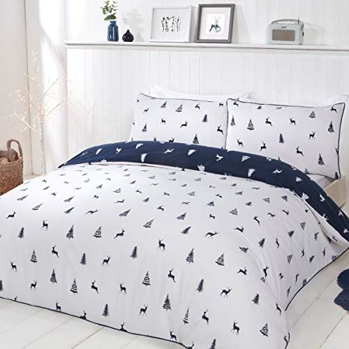 cortex-london-windsor-stag-and-trees-navy-double-duvet-set