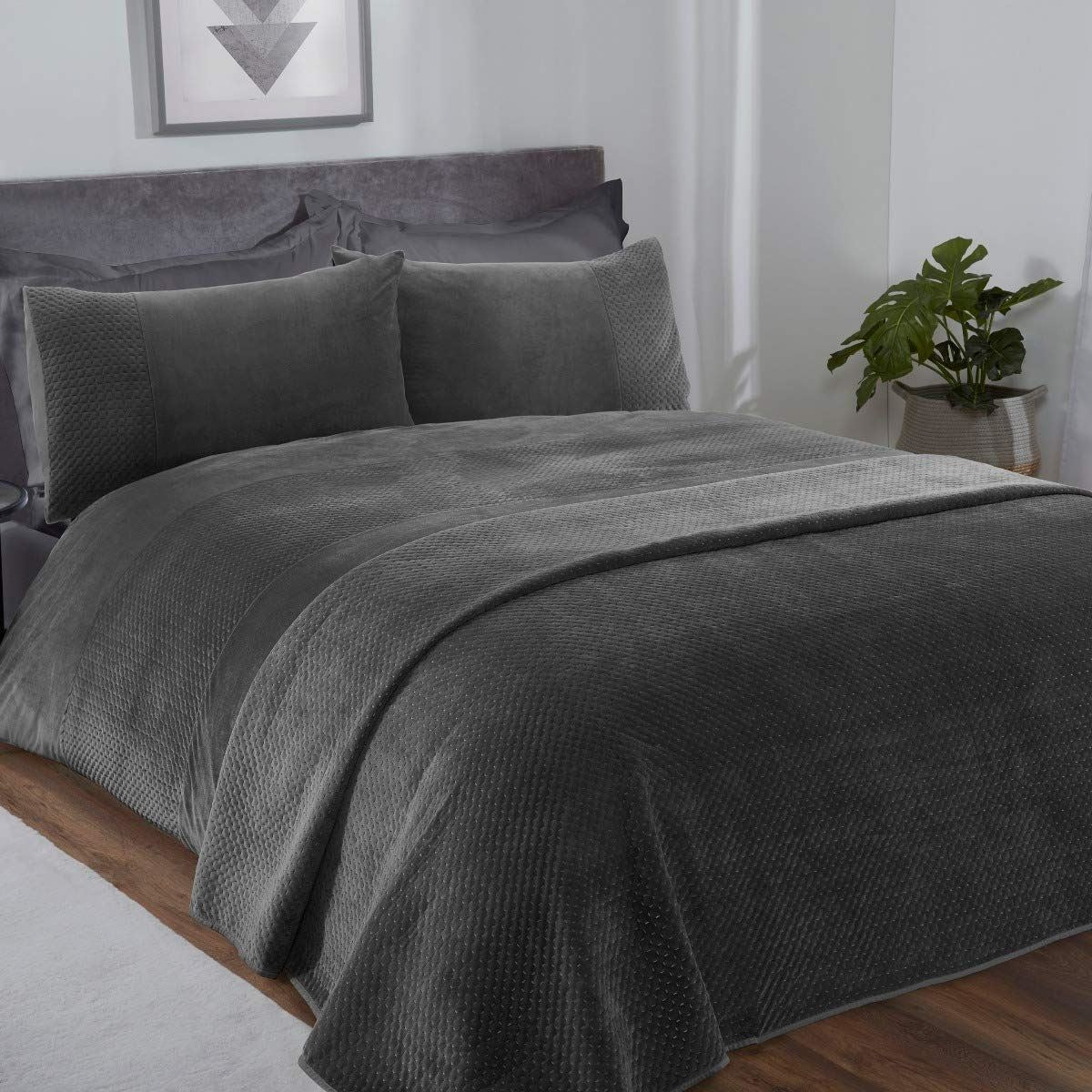 cortex-london-windsor-grey-velour-pinsonic-bedspread-sleepdown-240cm-260cm