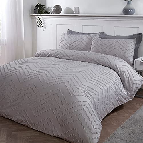 cortex-london-kensington-tufted-wave-grey-duvet-set