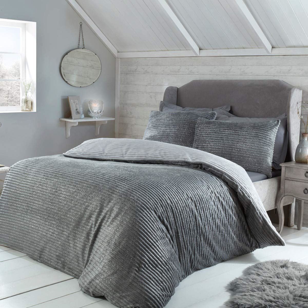 cortex-london-ribbed-teddy-fleece-grey-bedset-db