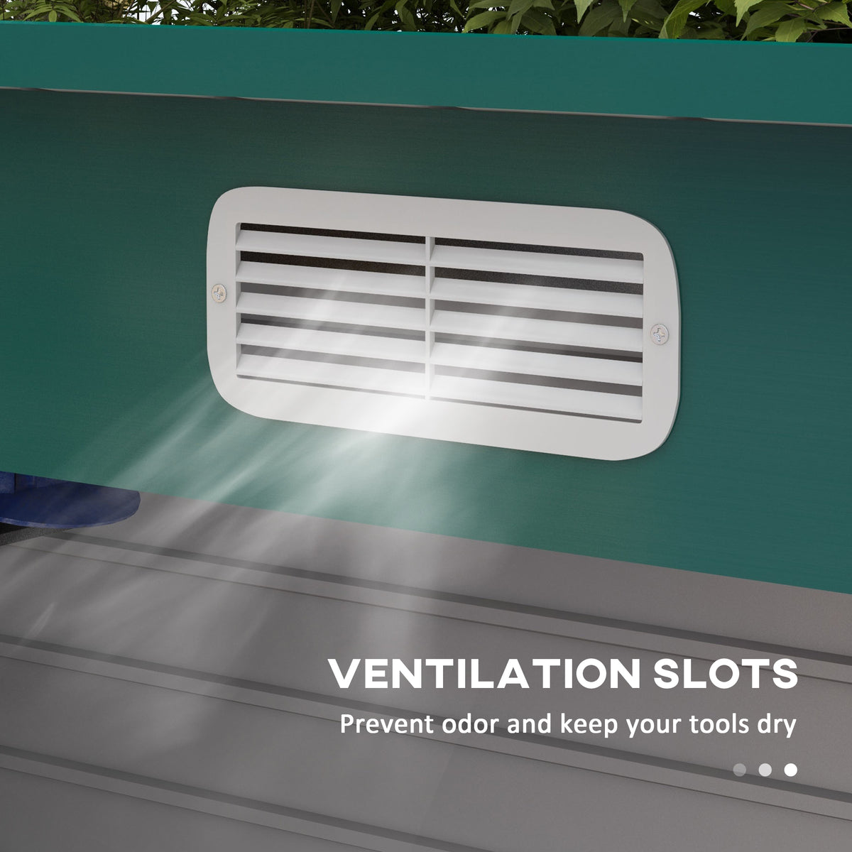 cortex-london-york-metal-garden-storage-shed-double-doors-vents