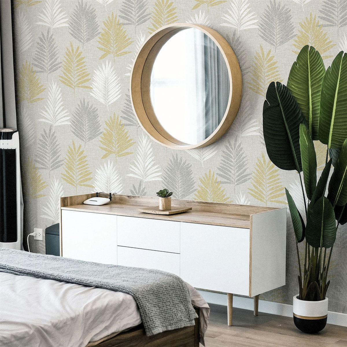 cortex-london-windsor-linen-palm-ochre-grey-sw12-wallpaper