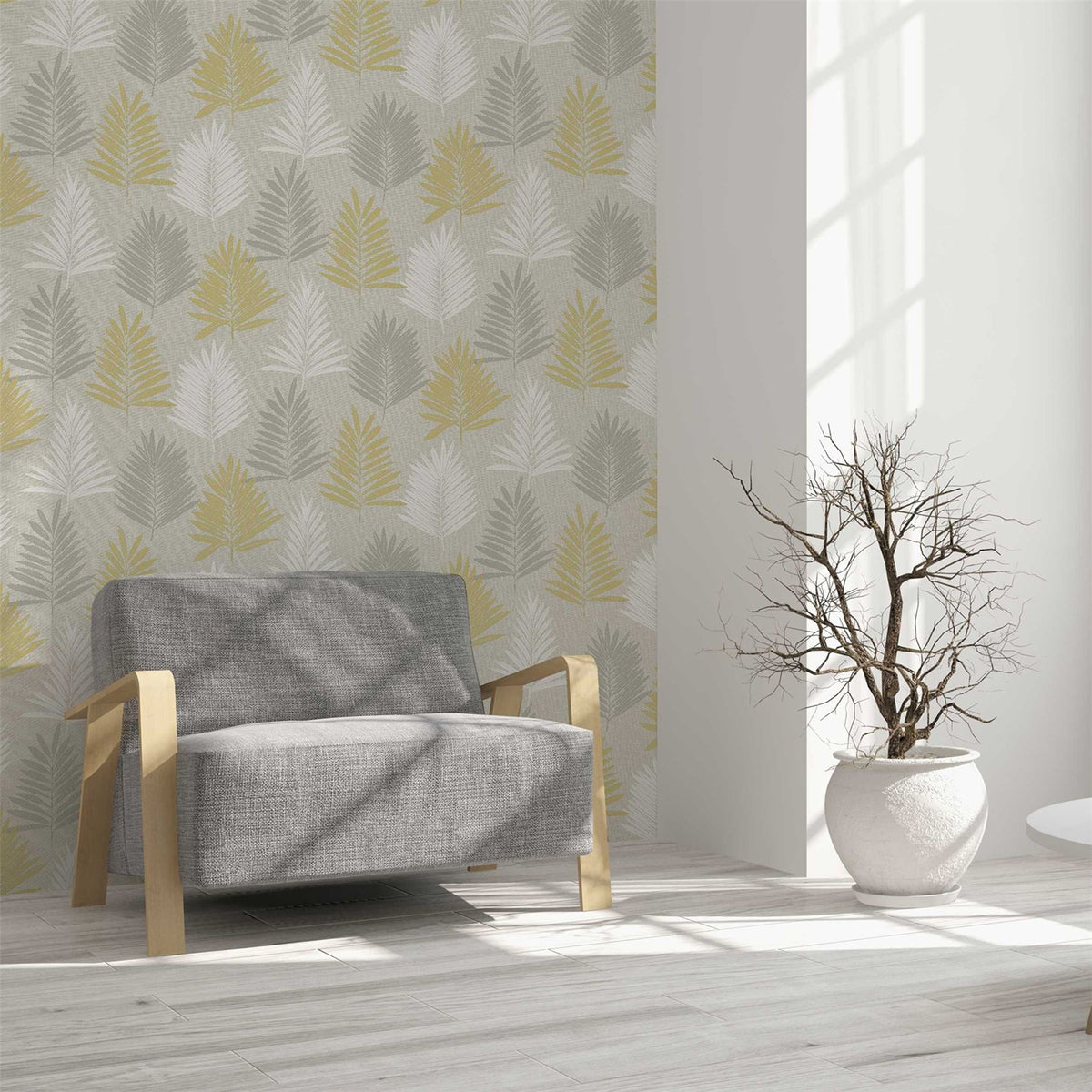 cortex-london-windsor-linen-palm-ochre-grey-sw12-wallpaper