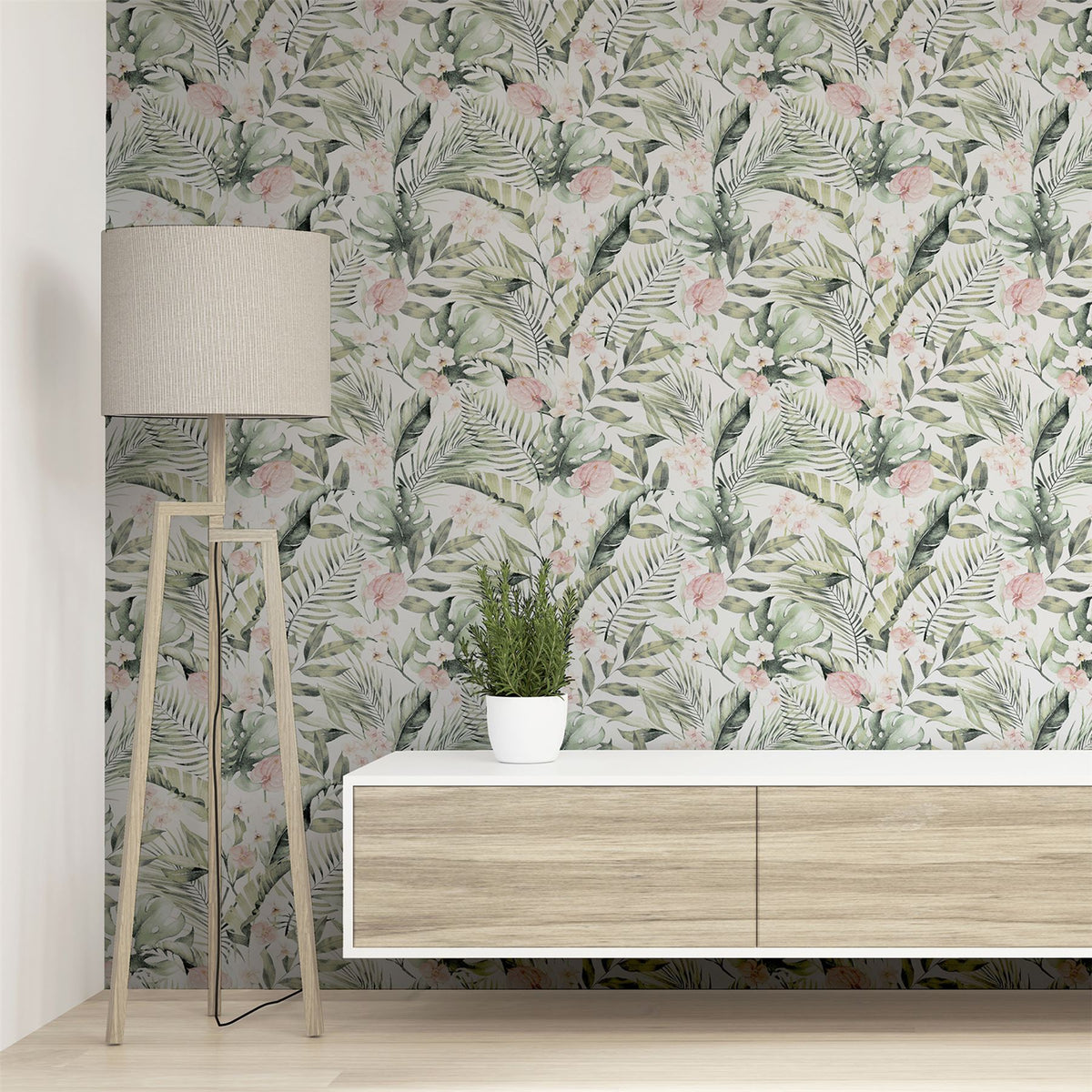 cortex-london-kew-tropical-floral-pink-green-wallpaper