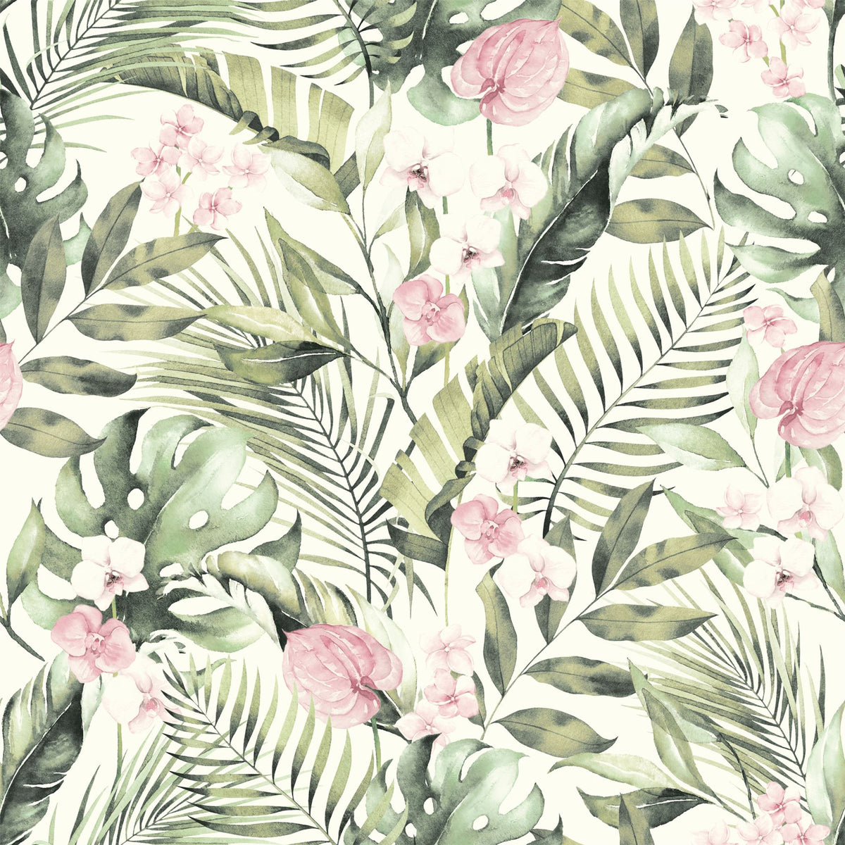 cortex-london-kew-tropical-floral-pink-green-wallpaper