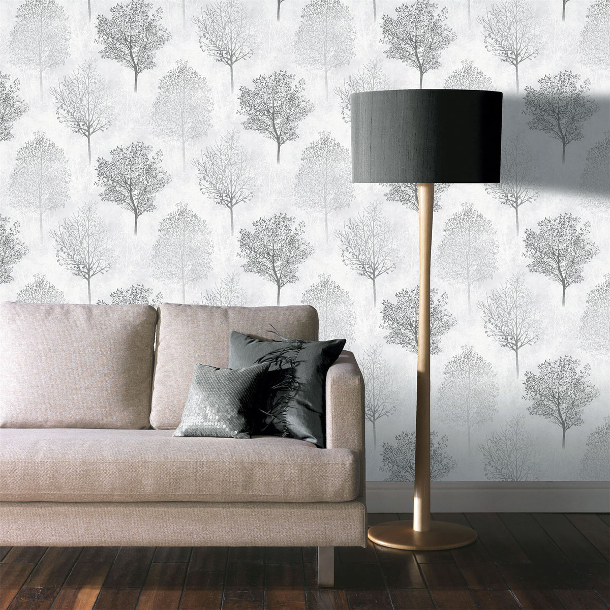 cortex-london-windsor-woodland-mono-vinyl-wallpaper-glitter-tree-silhouettes
