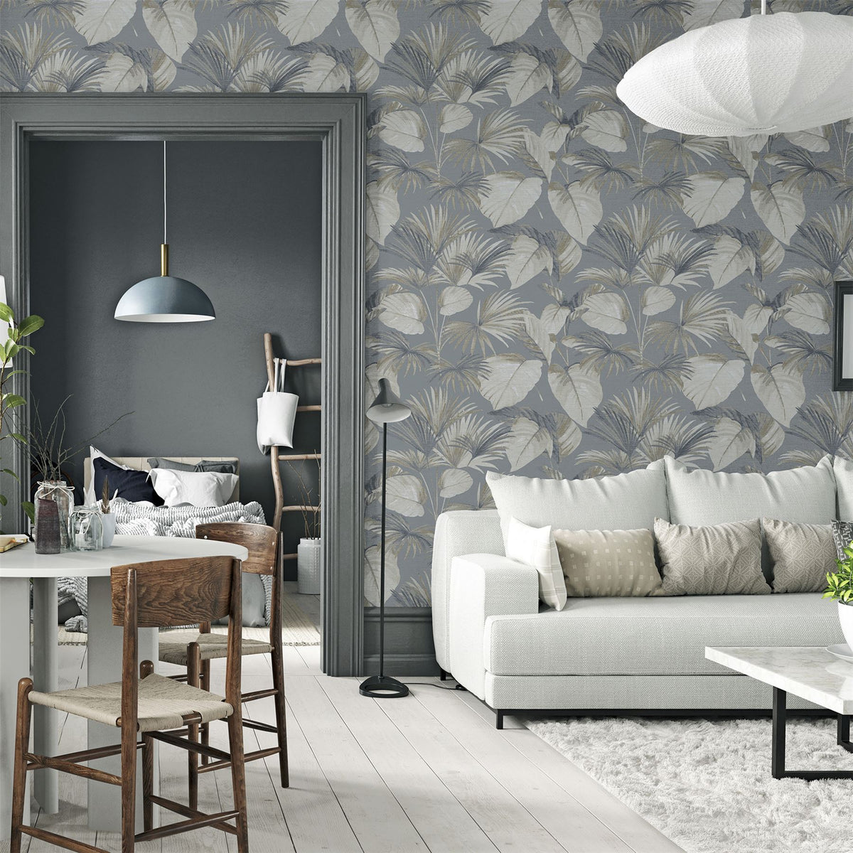 cortex-london-kensington-palm-grove-grey-wallpaper