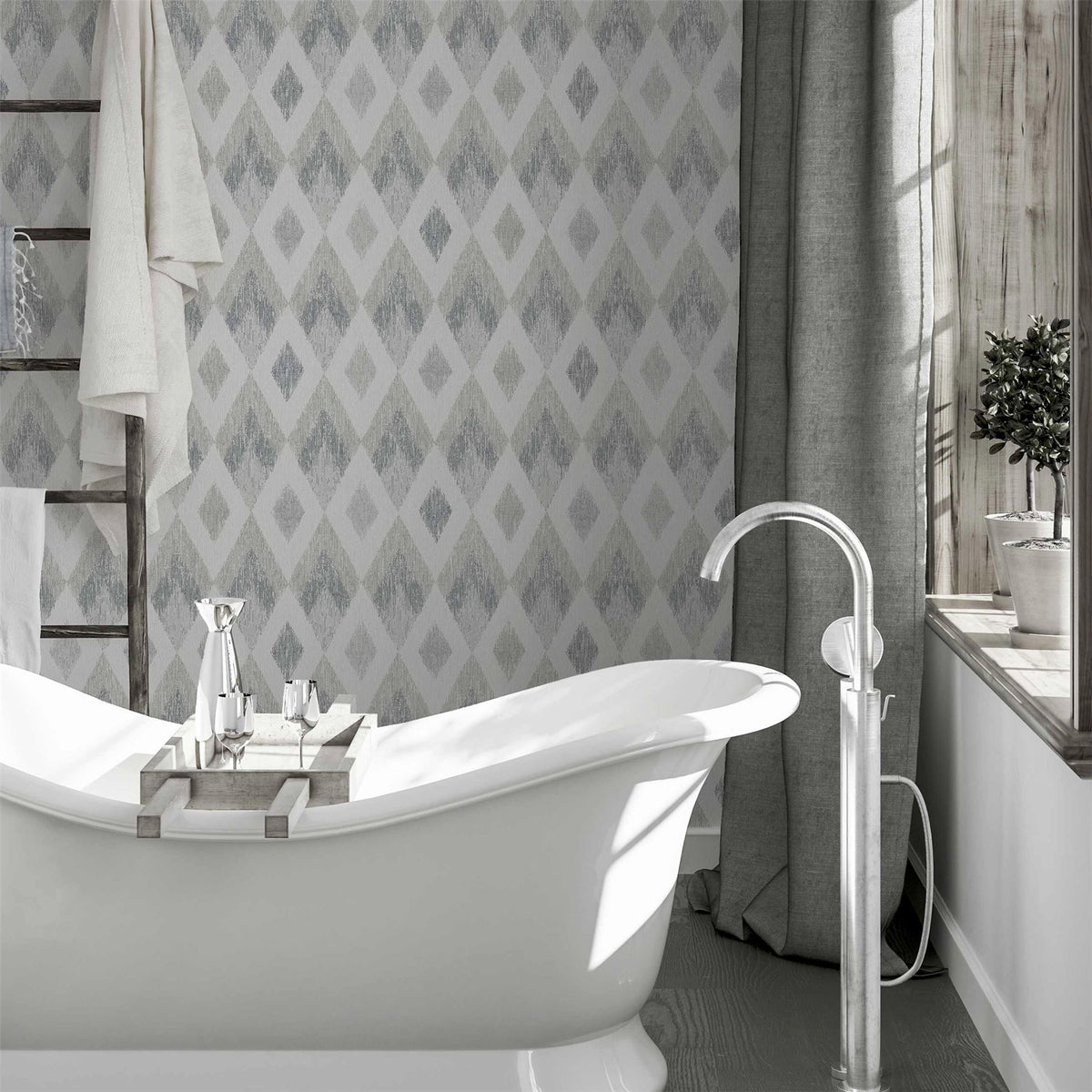cortex-london-york-silver-diamond-textured-wallpaper