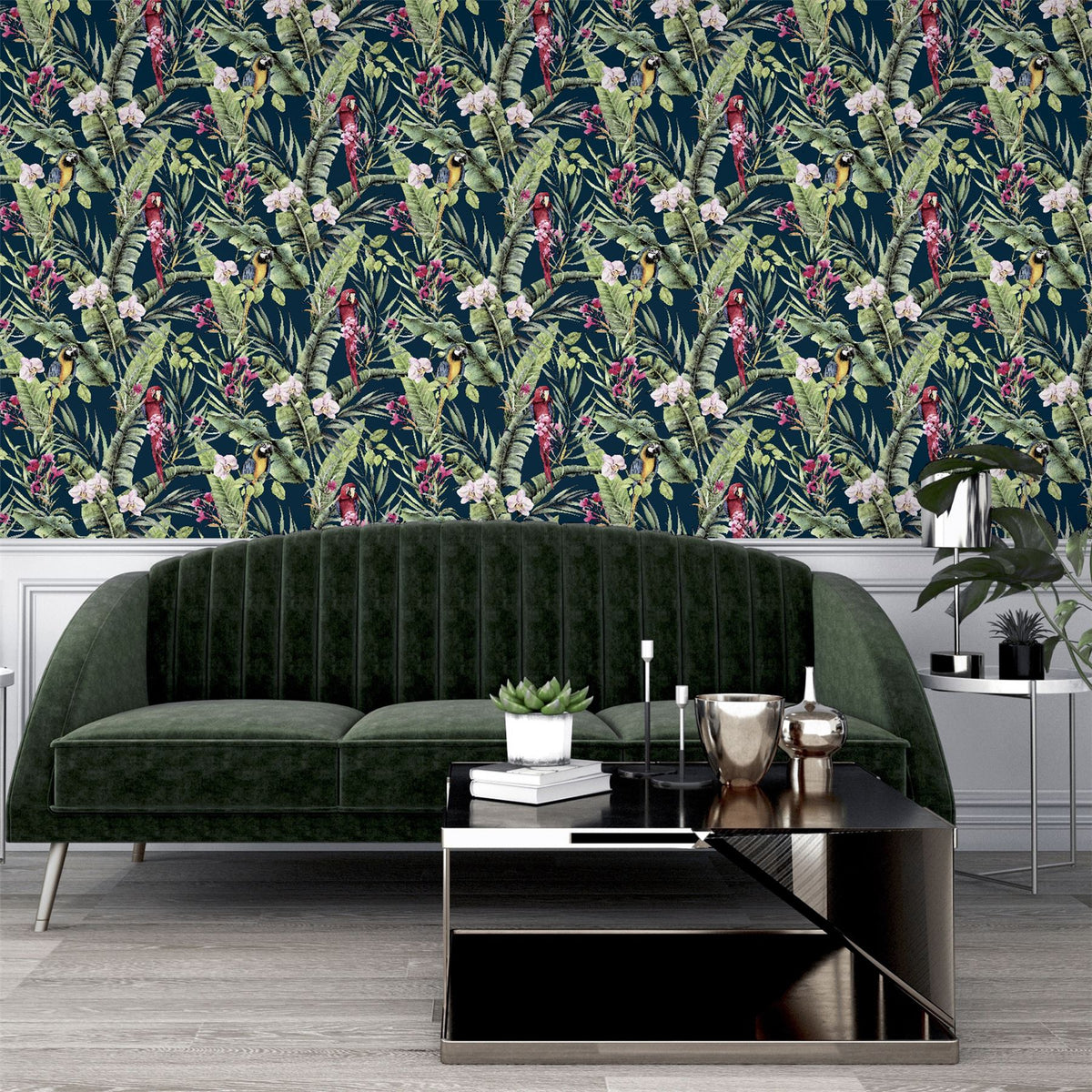 cortex-london-kew-tropical-parrot-navy-wallpaper-sw12