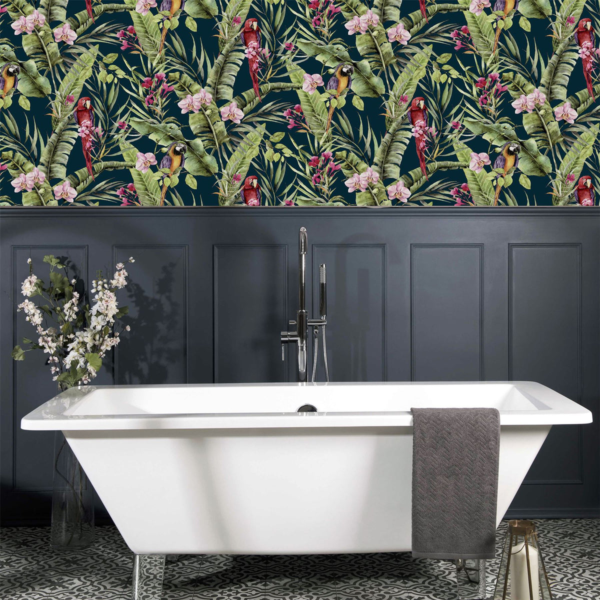 cortex-london-kew-tropical-parrot-navy-wallpaper-sw12