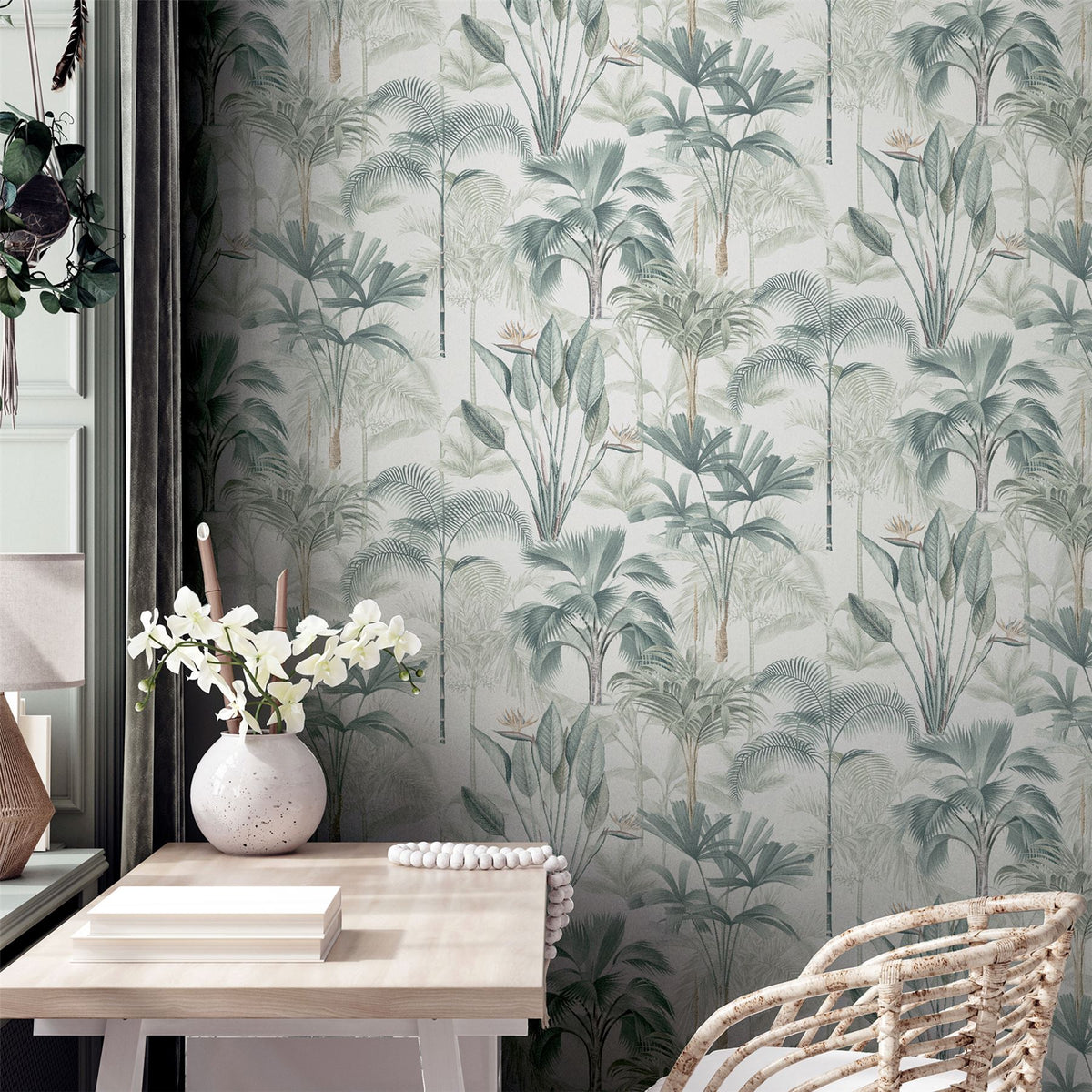 cortex-london-kew-king-palm-green-wallpaper-tropical-trees