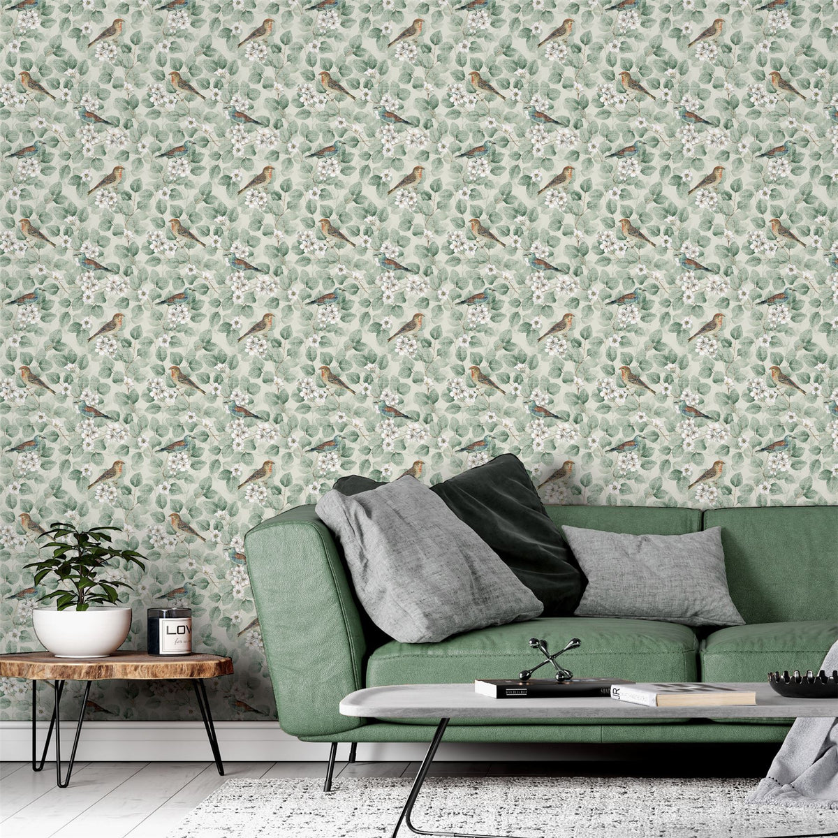 cortex-london-birds-blossoms-green-sw12-vintage-style-wallpaper