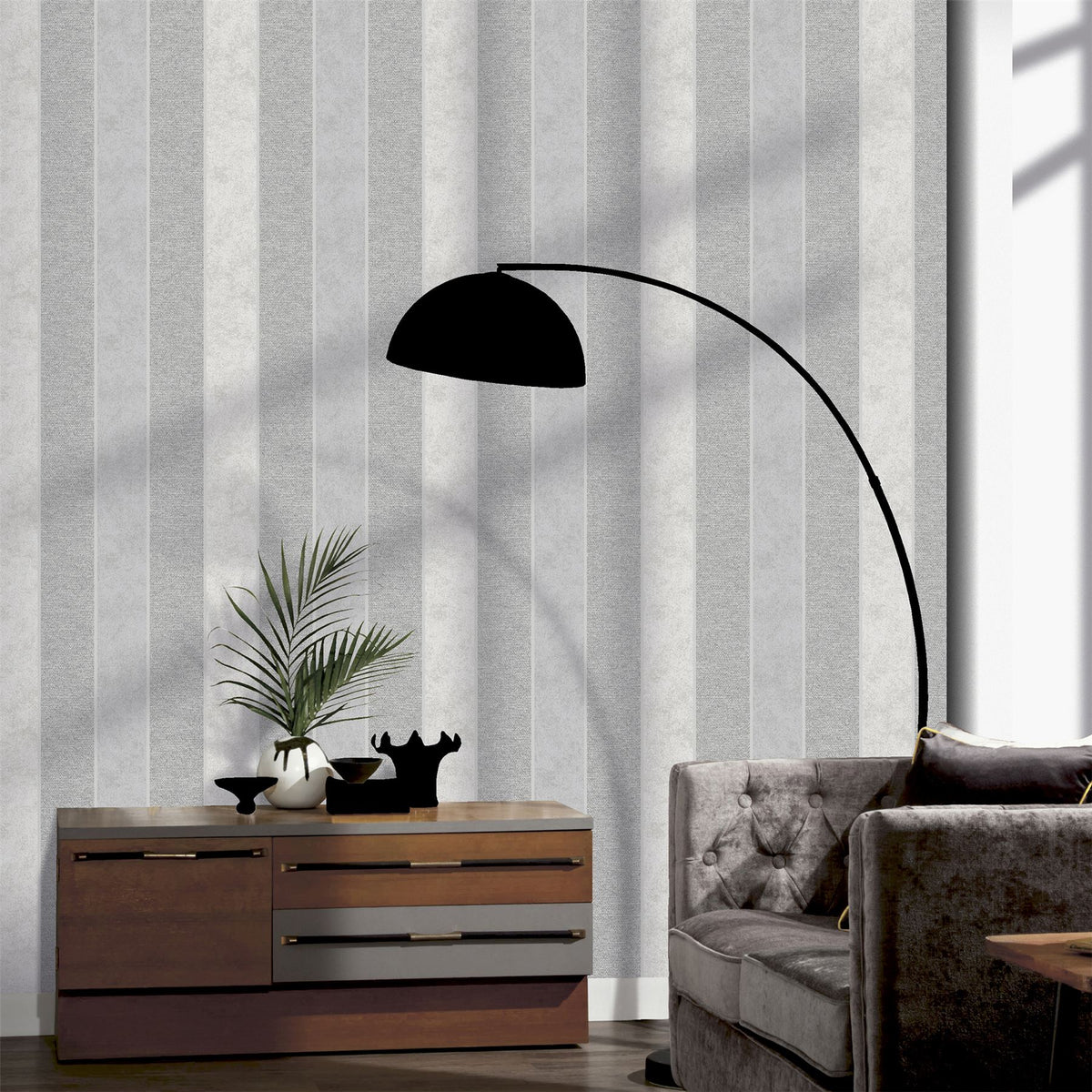 cortex-london-windsor-calico-grey-stripe-wallpaper