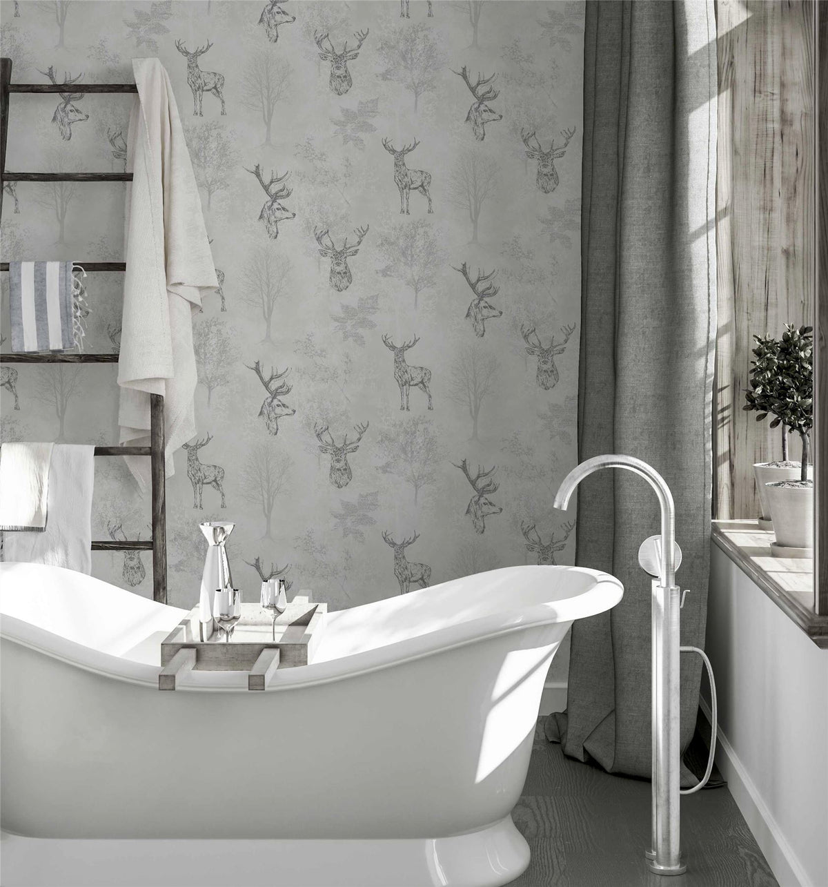 cortex-london-windsor-stag-textured-metallic-wallpaper