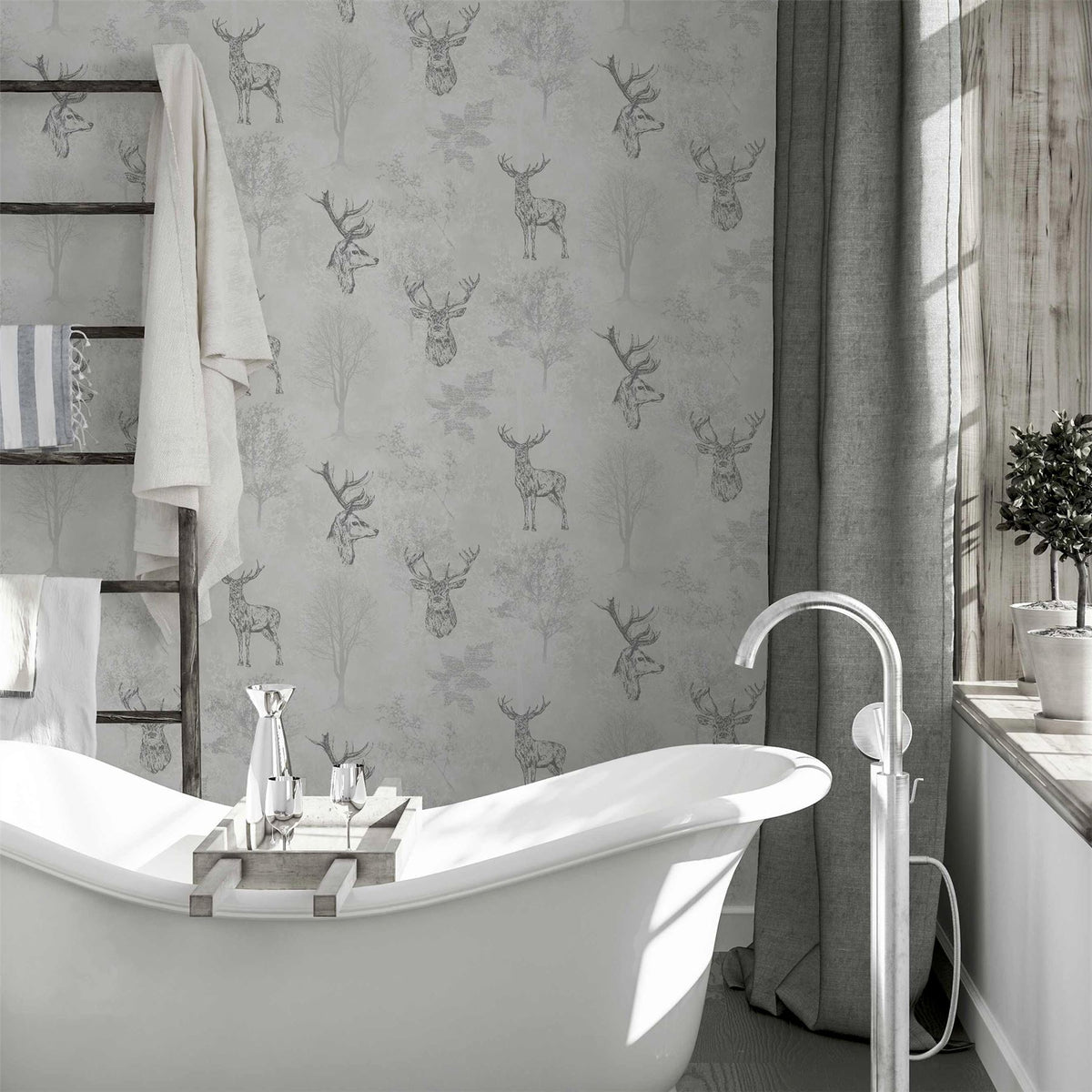 cortex-london-windsor-stag-textured-metallic-wallpaper