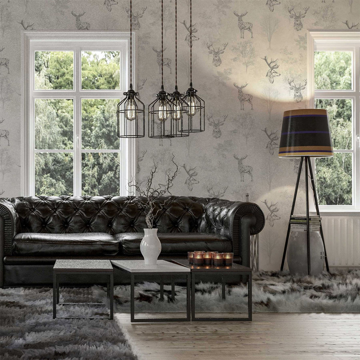 cortex-london-windsor-stag-textured-metallic-wallpaper
