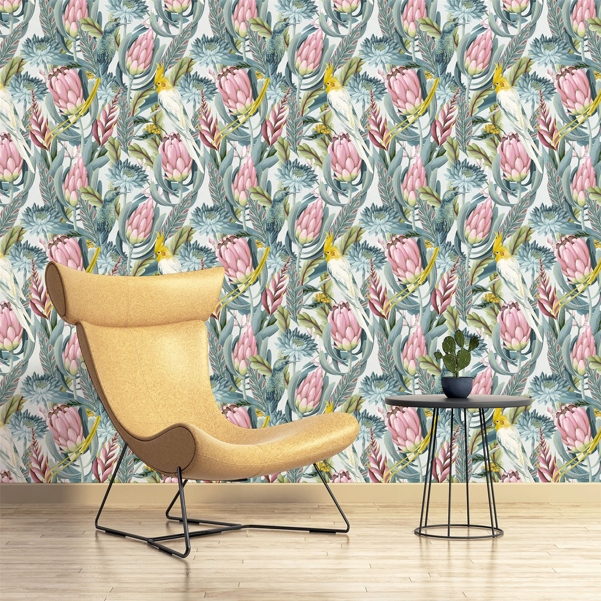 cortex-london-kensington-rainforest-pink-green-vinyl-wallpaper
