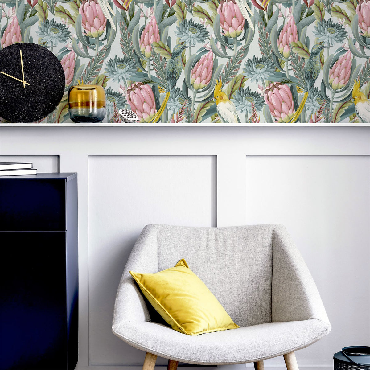 cortex-london-kensington-rainforest-pink-green-vinyl-wallpaper