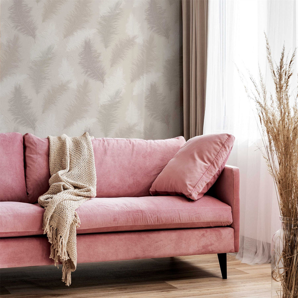 cortex-london-windsor-sussurro-blush-feather-wallpaper