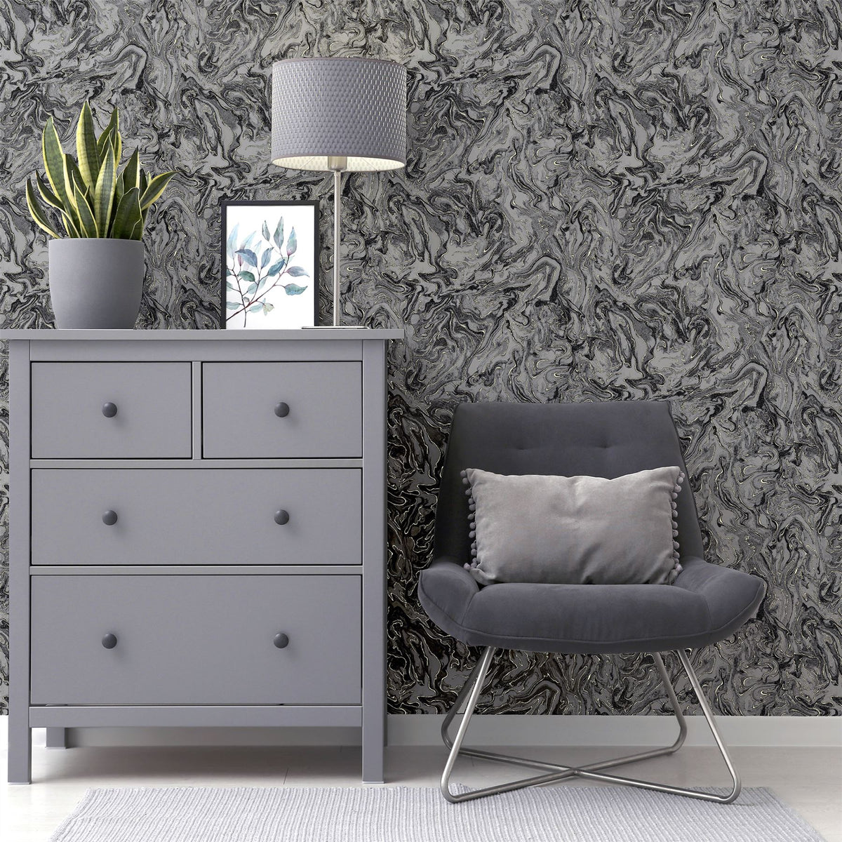 cortex-london-westminster-liquid-marble-charcoal-wallpaper-grey-metallic-encased-glitter