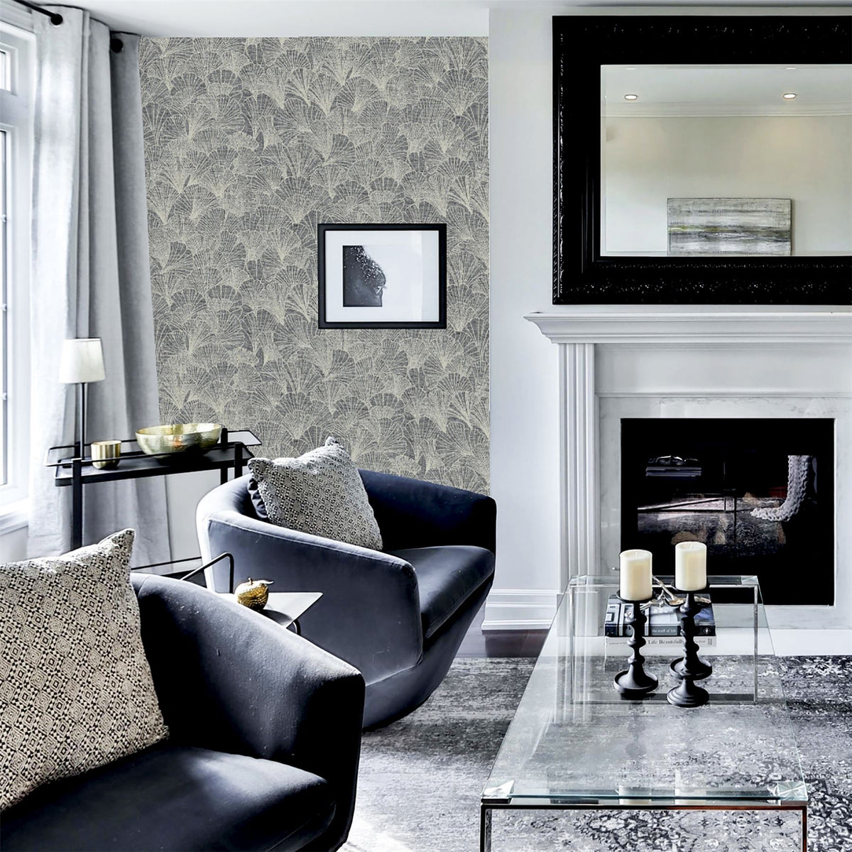 cortex-london-windsor-ginkgo-grey-silver-metallic-wallpaper