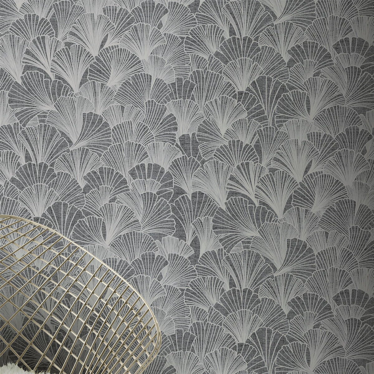 cortex-london-windsor-ginkgo-grey-silver-metallic-wallpaper