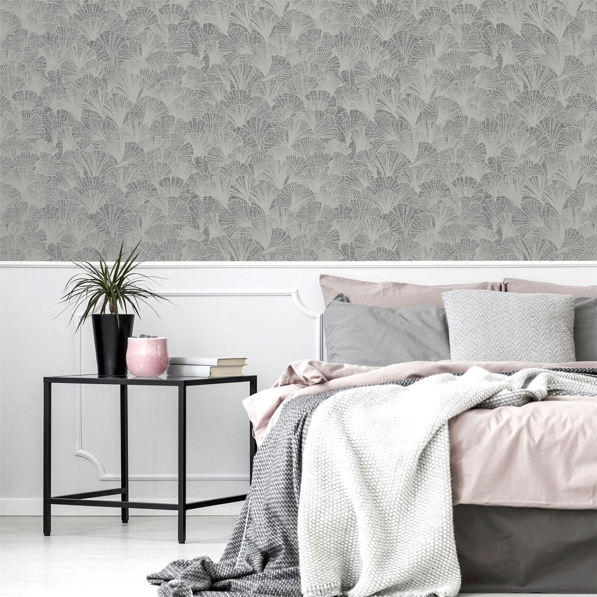 cortex-london-windsor-ginkgo-grey-silver-metallic-wallpaper