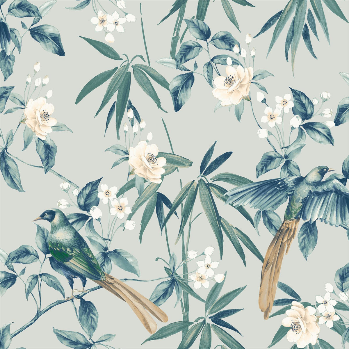 cortex-london-kew-oriental-floral-birds-blue-grey-wallpaper