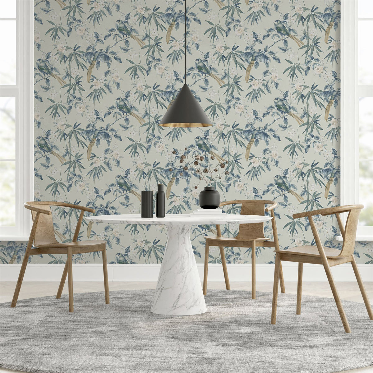 cortex-london-kew-oriental-floral-birds-blue-grey-wallpaper