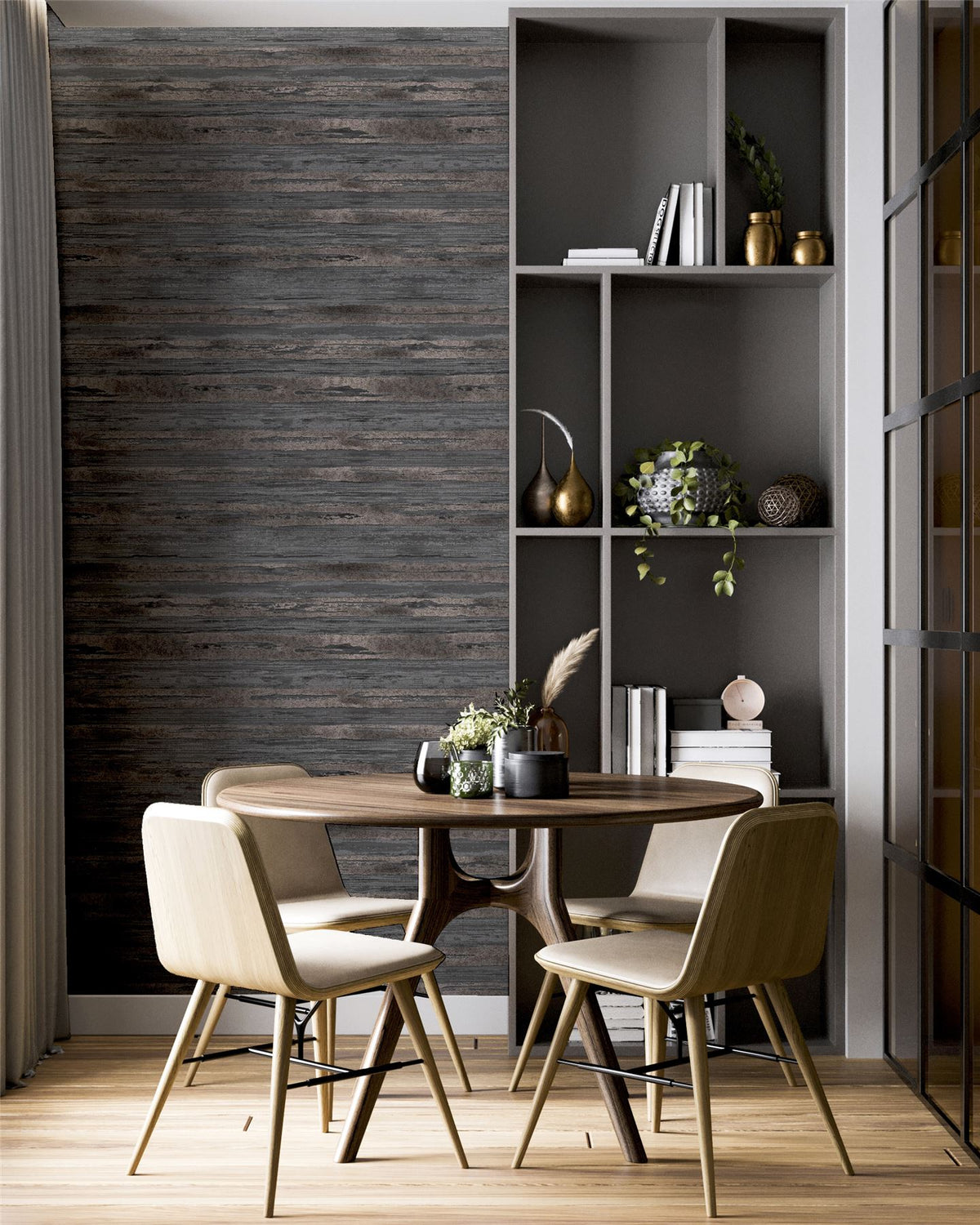 cortex-london-windsor-sahara-charcoal-rose-gold-heavyweight-vinyl-wallpaper
