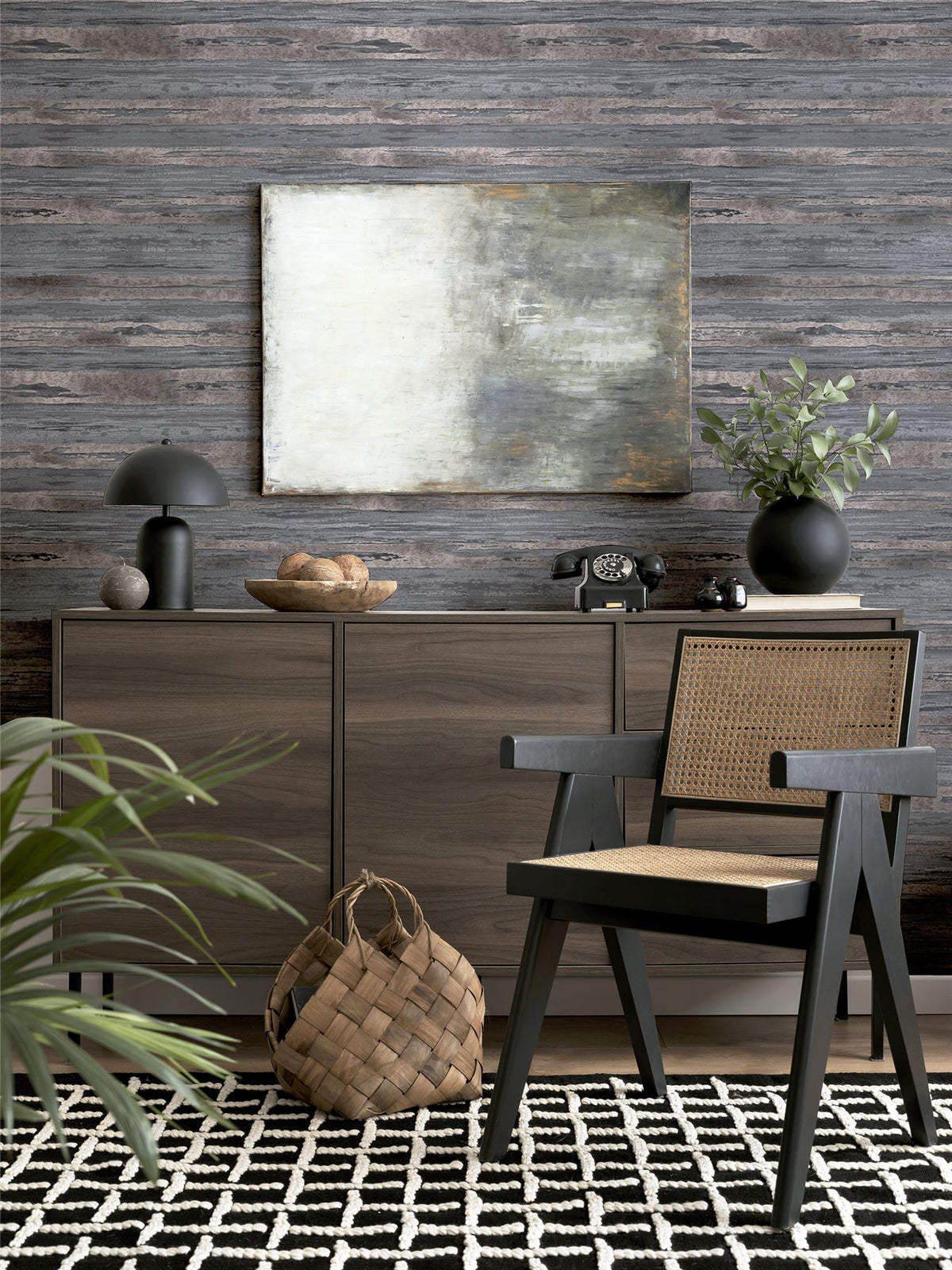 cortex-london-windsor-sahara-charcoal-rose-gold-heavyweight-vinyl-wallpaper